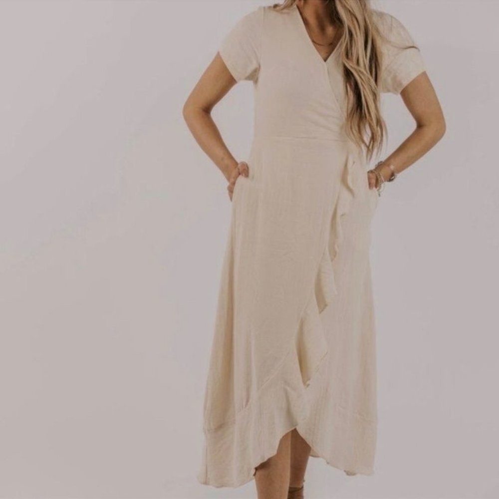 Roolee Cream Maxi Dress